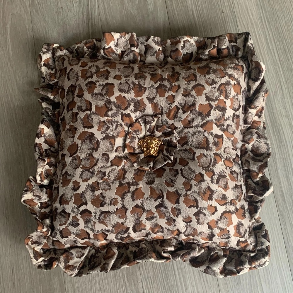 Versace Leopard Jacquard Cushion